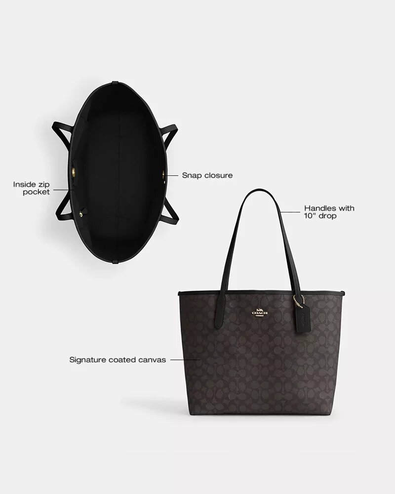 City-tote i Signature Canvas