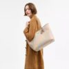 City-tote-veske i Rainbow Signature Canvas