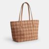 City-tote-veske med gingham-mønster
