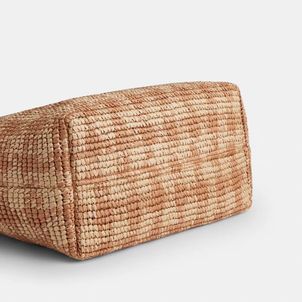 City-tote-veske med gingham-mønster