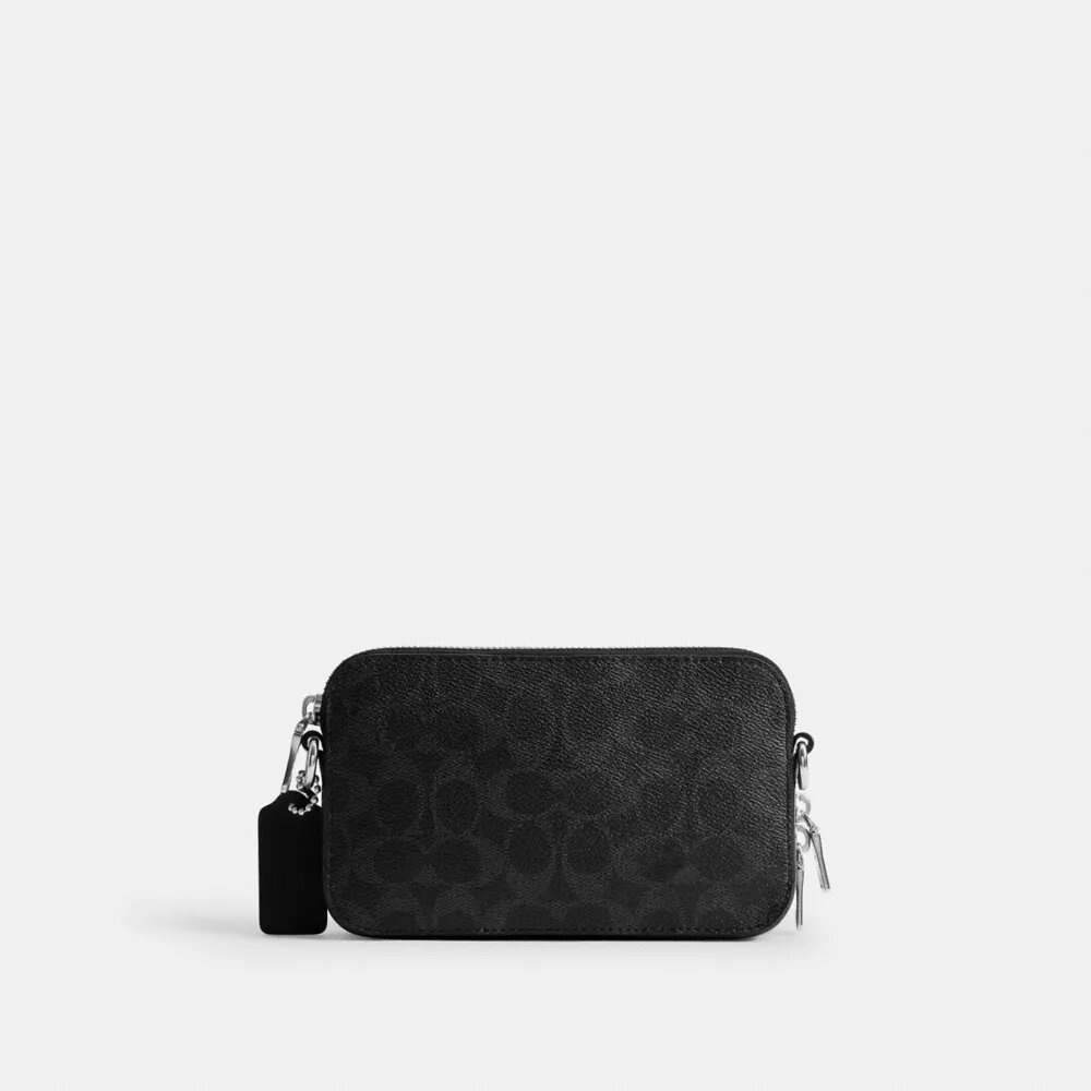 Clinton-crossbody-veske i Signature Canvas