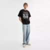 Dinosaur City avslappet T-shirt i økologisk bomull