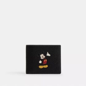 Disney X Coach 3-i-1-lommebok i regenerativt skinn med Mikke Mus