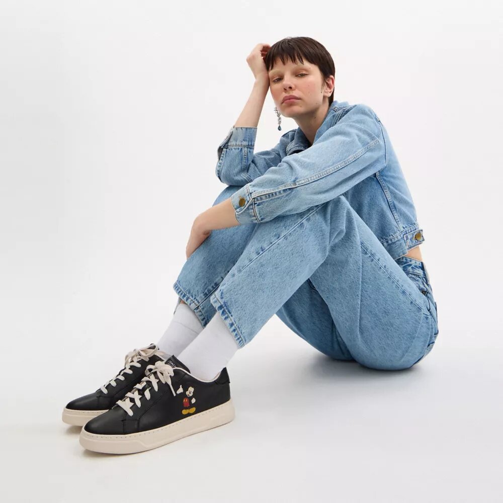 Disney X Coach Høye sneakers med Mikke Mus
