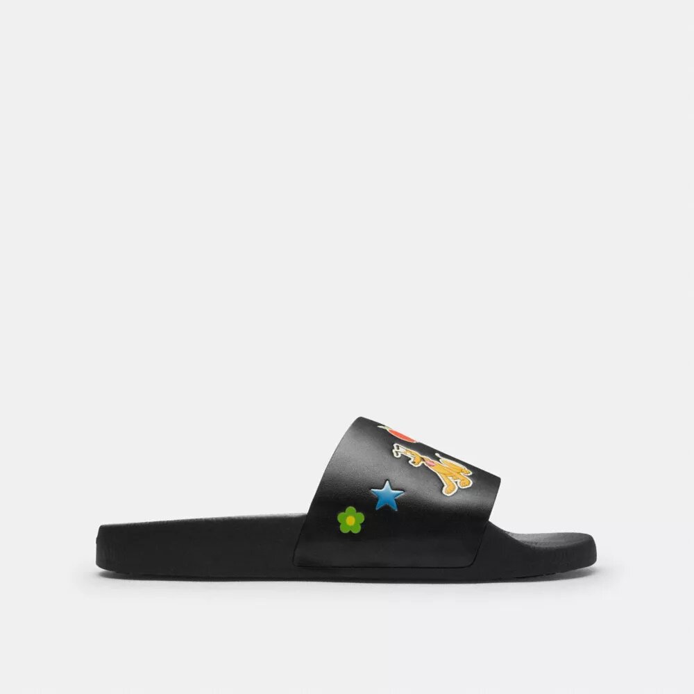 Disney X Coach-slides med klistremerketrykk
