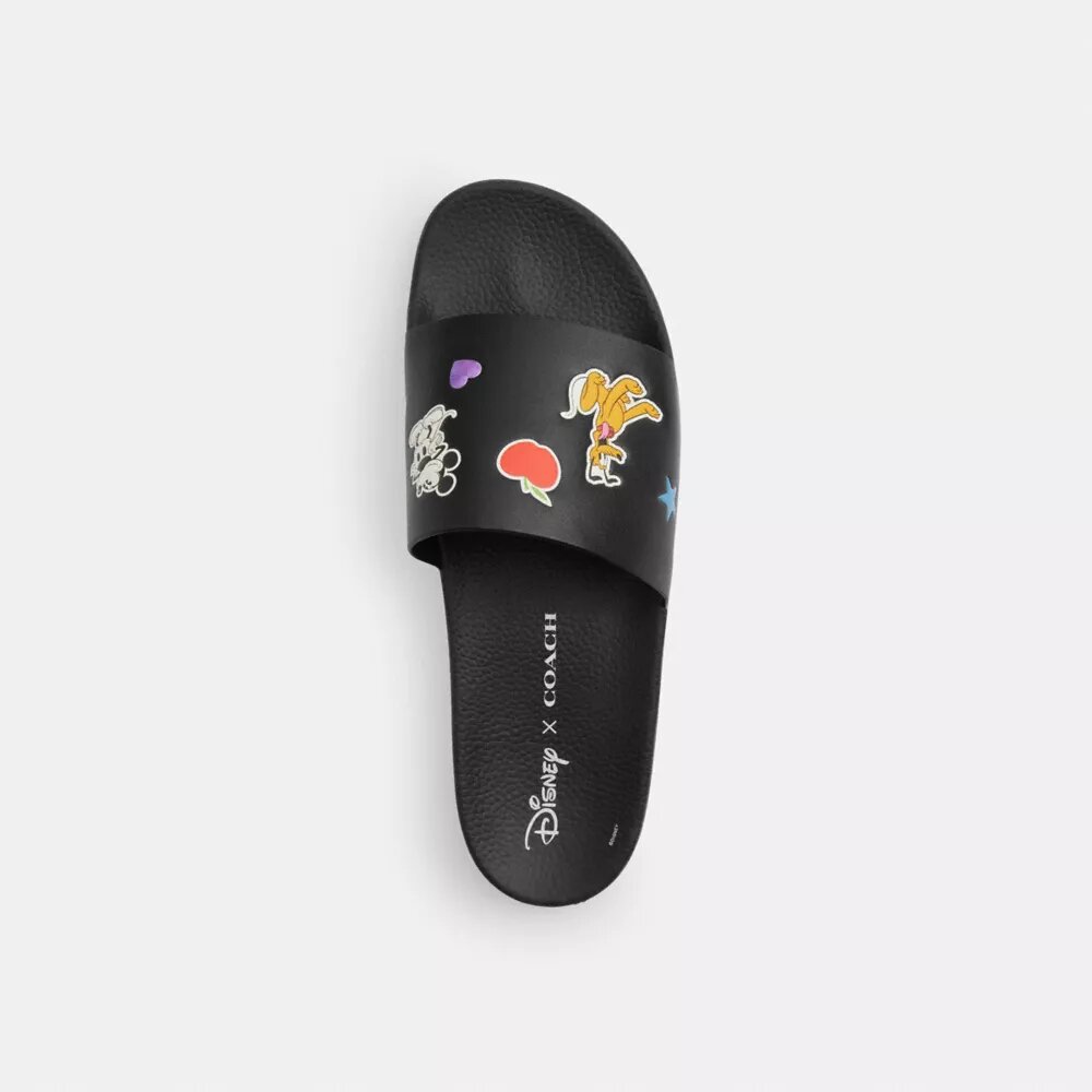 Disney X Coach-slides med klistremerketrykk