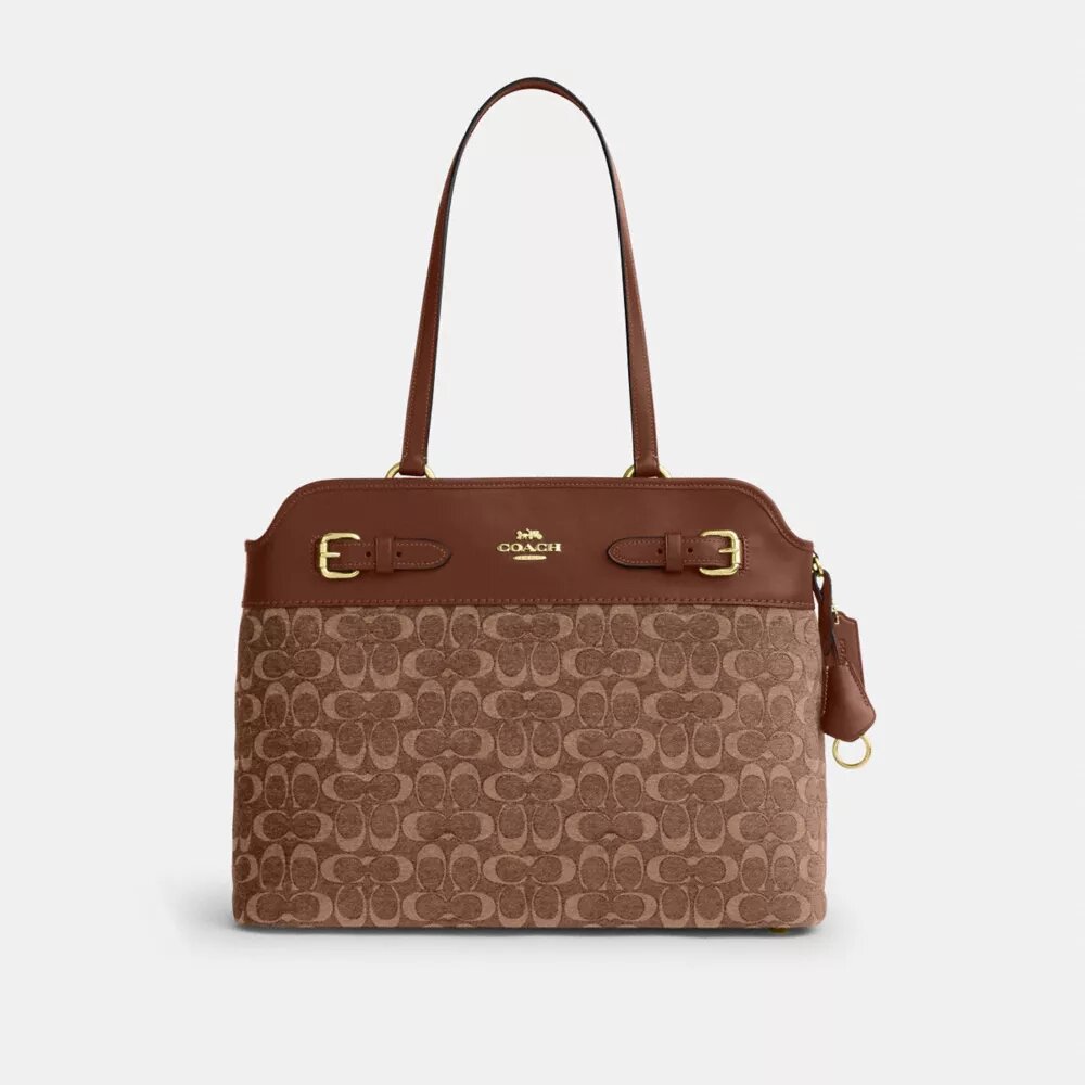 Easton-tote-veske i signatur-chenille