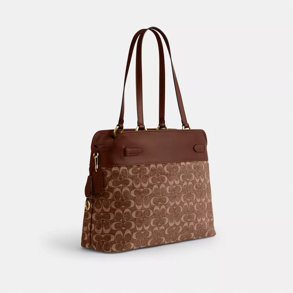 Easton-tote-veske i signatur-chenille