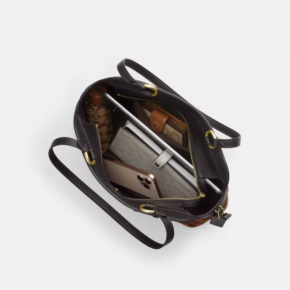 Easton-tote-veske i signatur-chenille