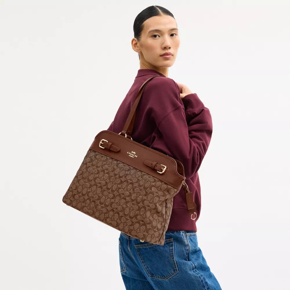 Easton-tote-veske i signatur-chenille
