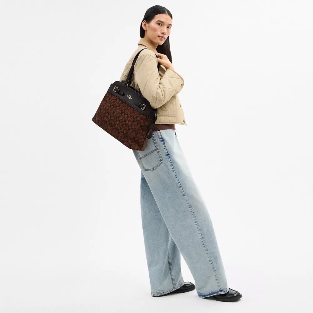 Easton-tote-veske i signatur-chenille