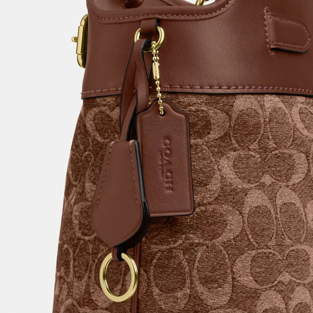 Easton-tote-veske i signatur-chenille