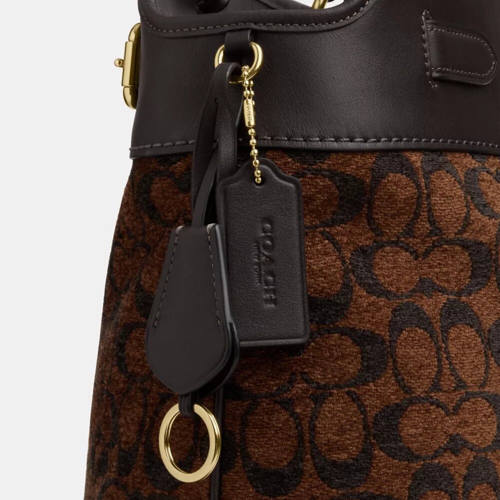 Easton-tote-veske i signatur-chenille