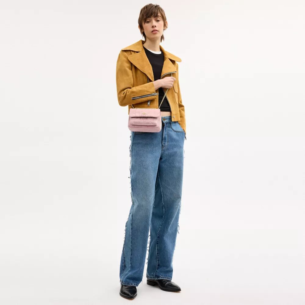 Elodie crossbody-veske 18 i «Loved Denim» med vattering