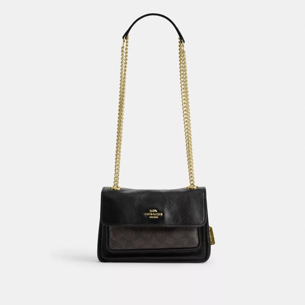 Elodie crossbody-veske 18 i Signature Canvas