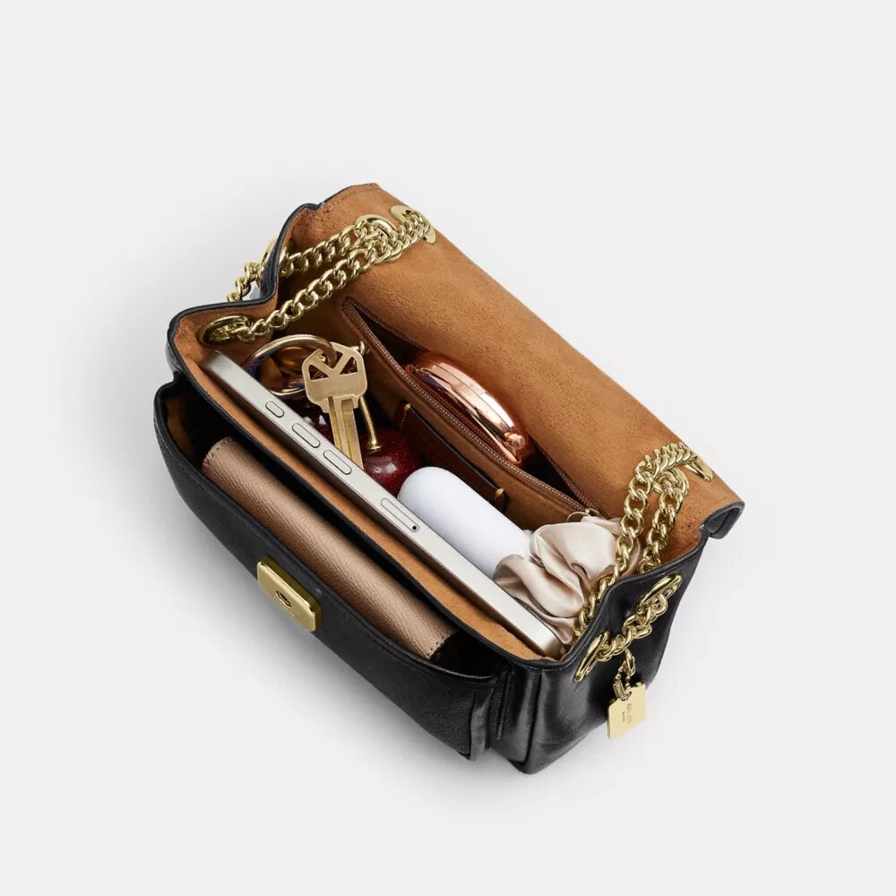 Elodie crossbody-veske 18 i Signature Canvas