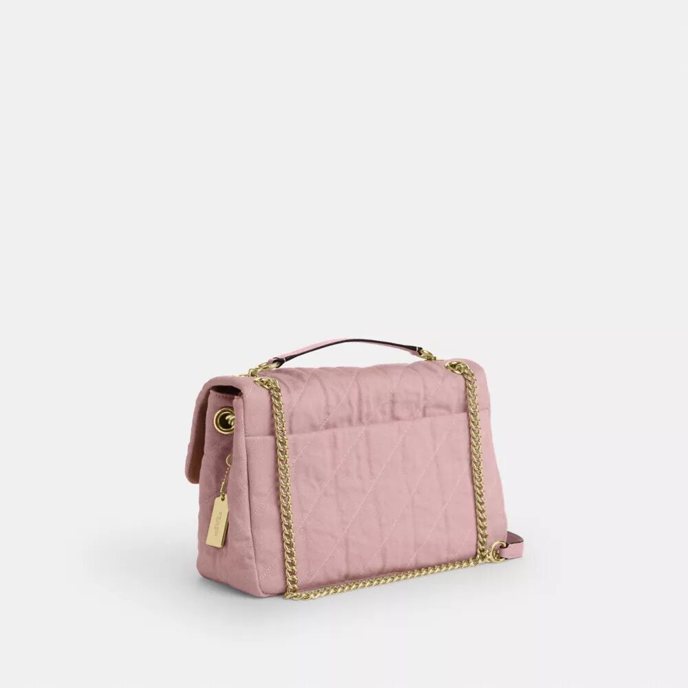 Elodie-crossbody-veske i «Loved Denim» med vattering