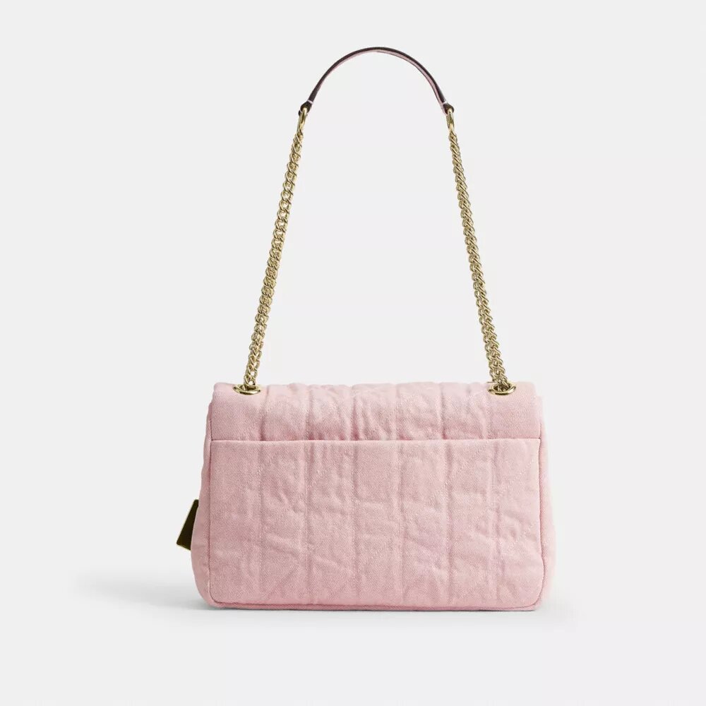 Elodie-crossbody-veske i «Loved Denim» med vattering