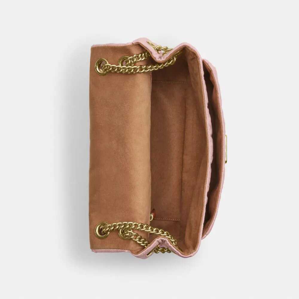 Elodie-crossbody-veske i «Loved Denim» med vattering