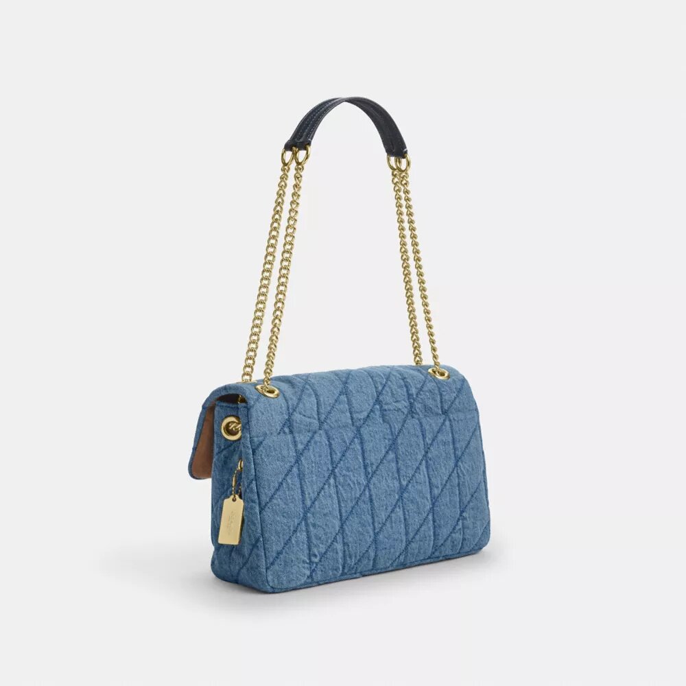 Elodie-crossbody-veske i regenerativ bomull med vattering