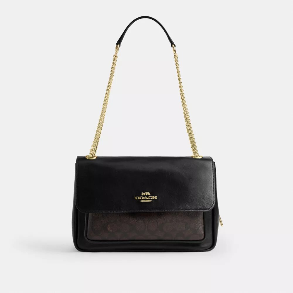 Elodie-crossbody-veske i Signature Canvas