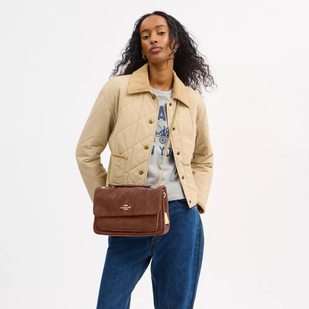 Elodie-crossbody-veske med vattering