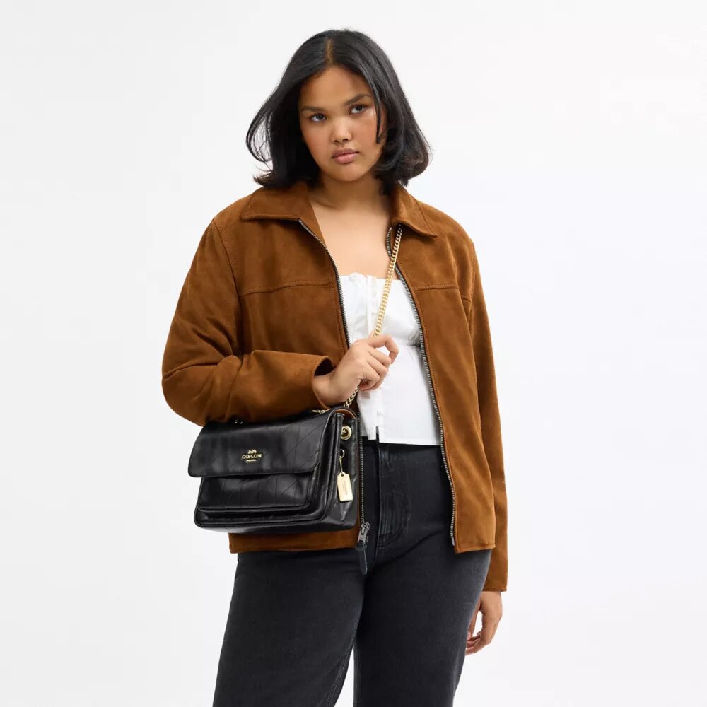 Elodie-crossbody-veske med vattering