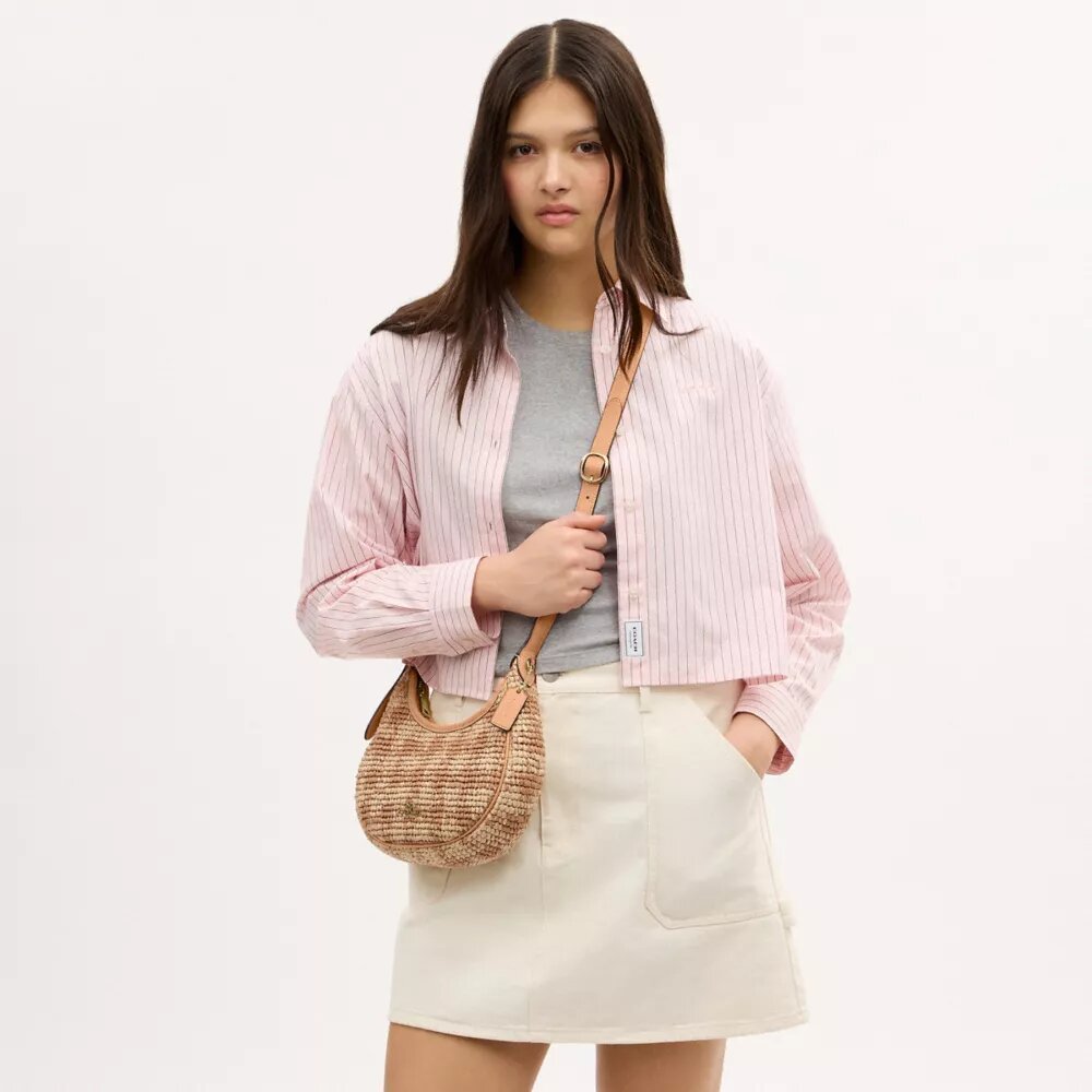 Emily skulderveske med gingham-mønster