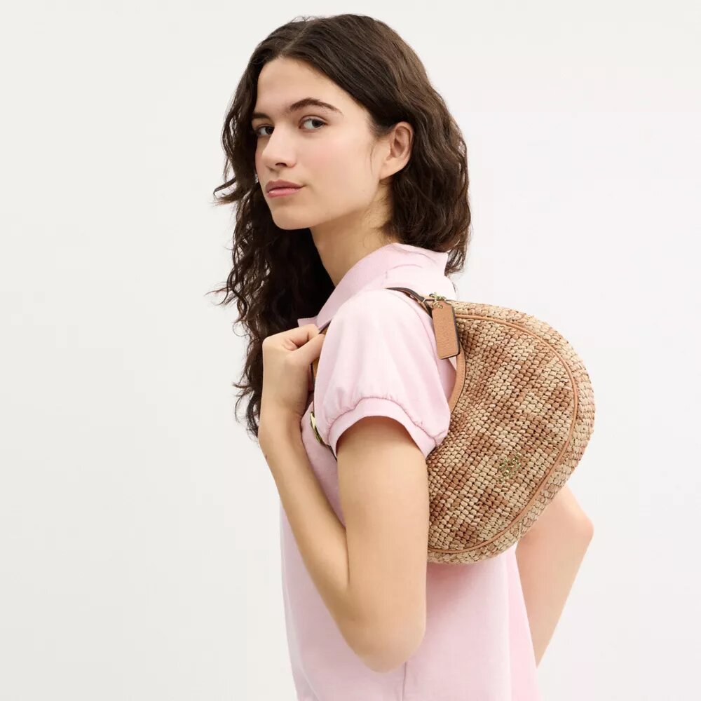 Emily skulderveske med gingham-mønster