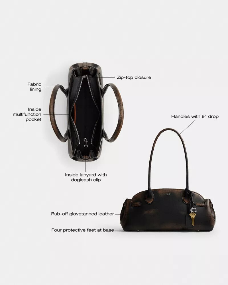 Empire Carryall-vesker 34 i «Loved Leather»