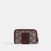 Essential liten kortholder med glidelås rundt i Signature Jacquard