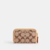 Essential liten kortholder med glidelås rundt i Signature Jacquard