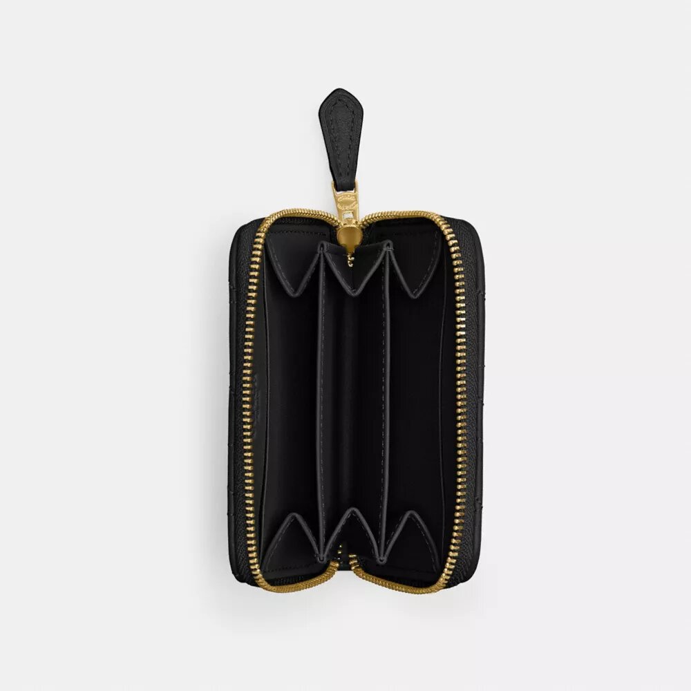 Essential – liten kortlommebok med glidelås rundt hele og vattert design