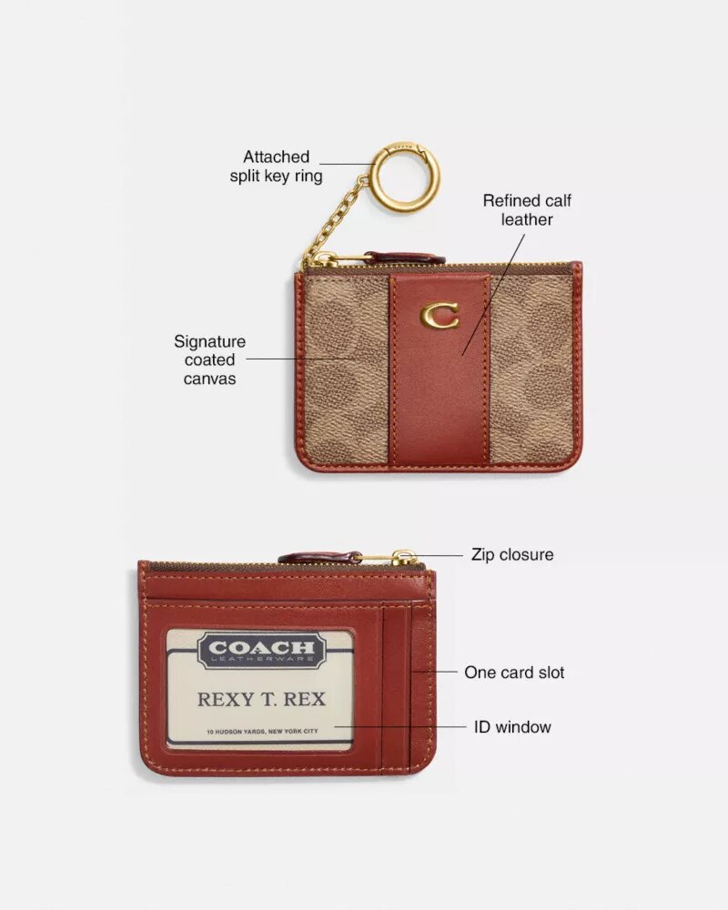 Essential Mini ID-kortetui i Signature Canvas