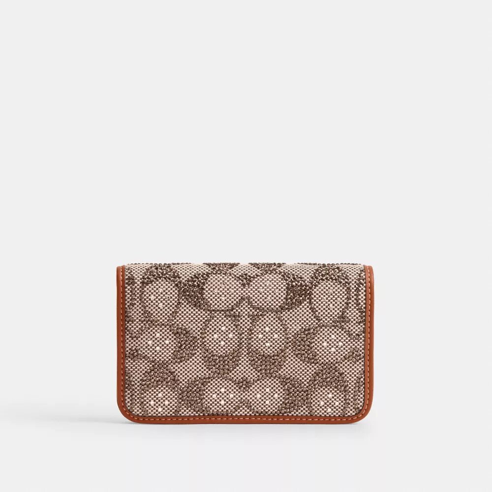 Essential slank kortholder i Crystal Signature Jacquard