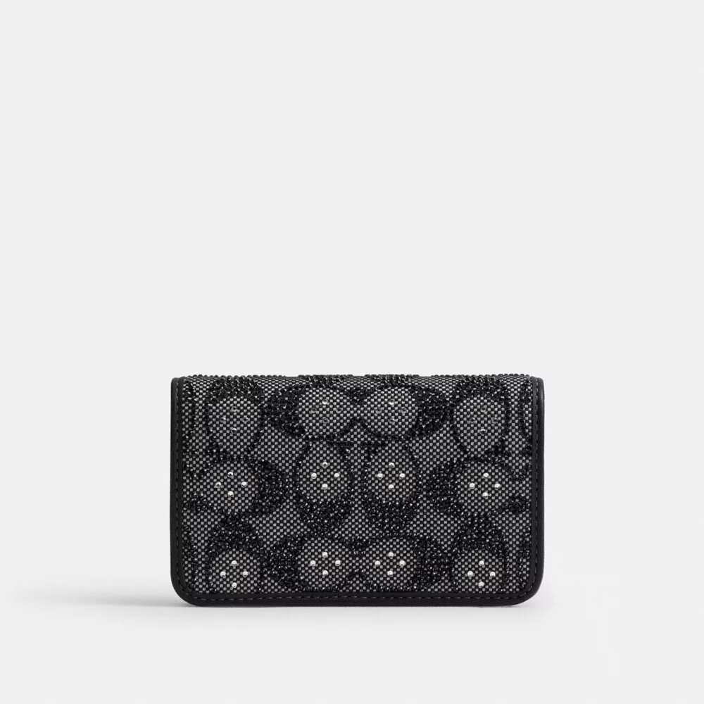 Essential slank kortholder i Crystal Signature Jacquard