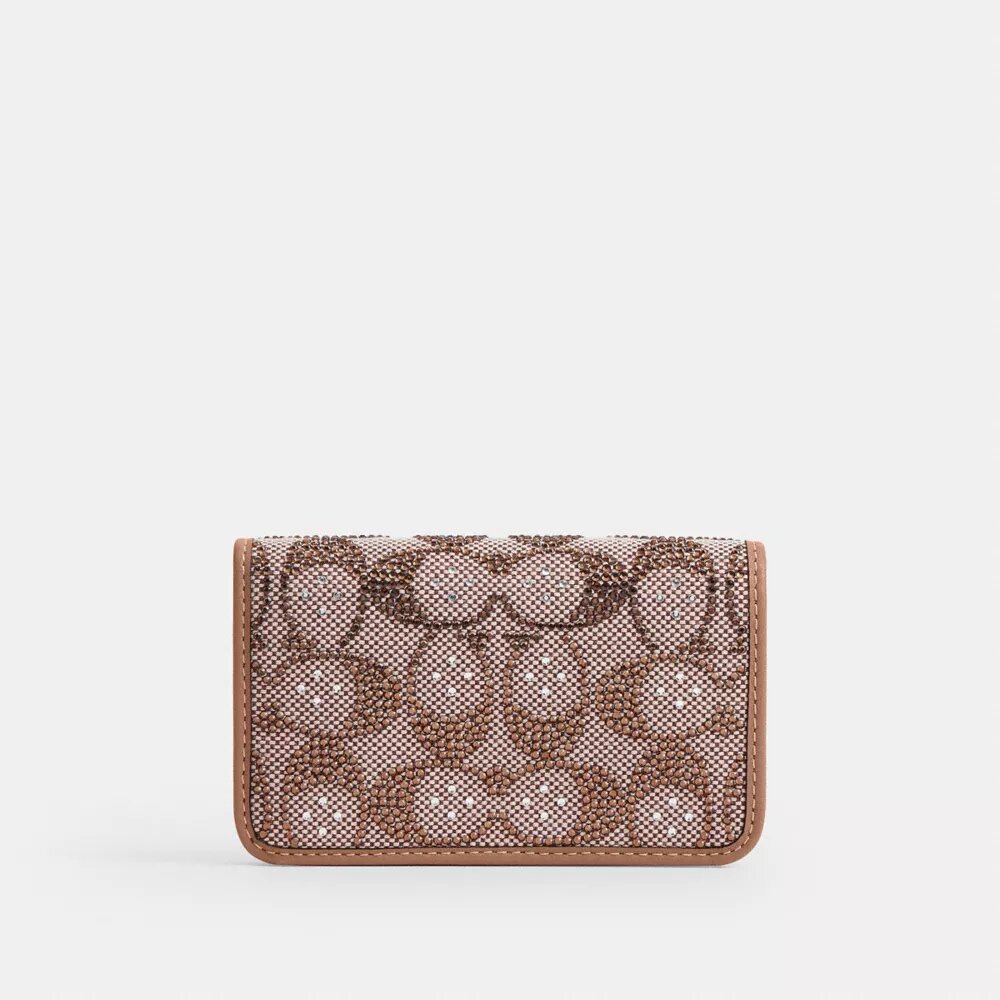 Essential slank kortholder i Crystal Signature Jacquard
