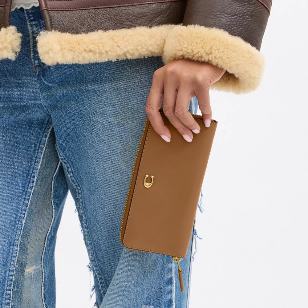 Essential Slim Accordion Zip Lommebok