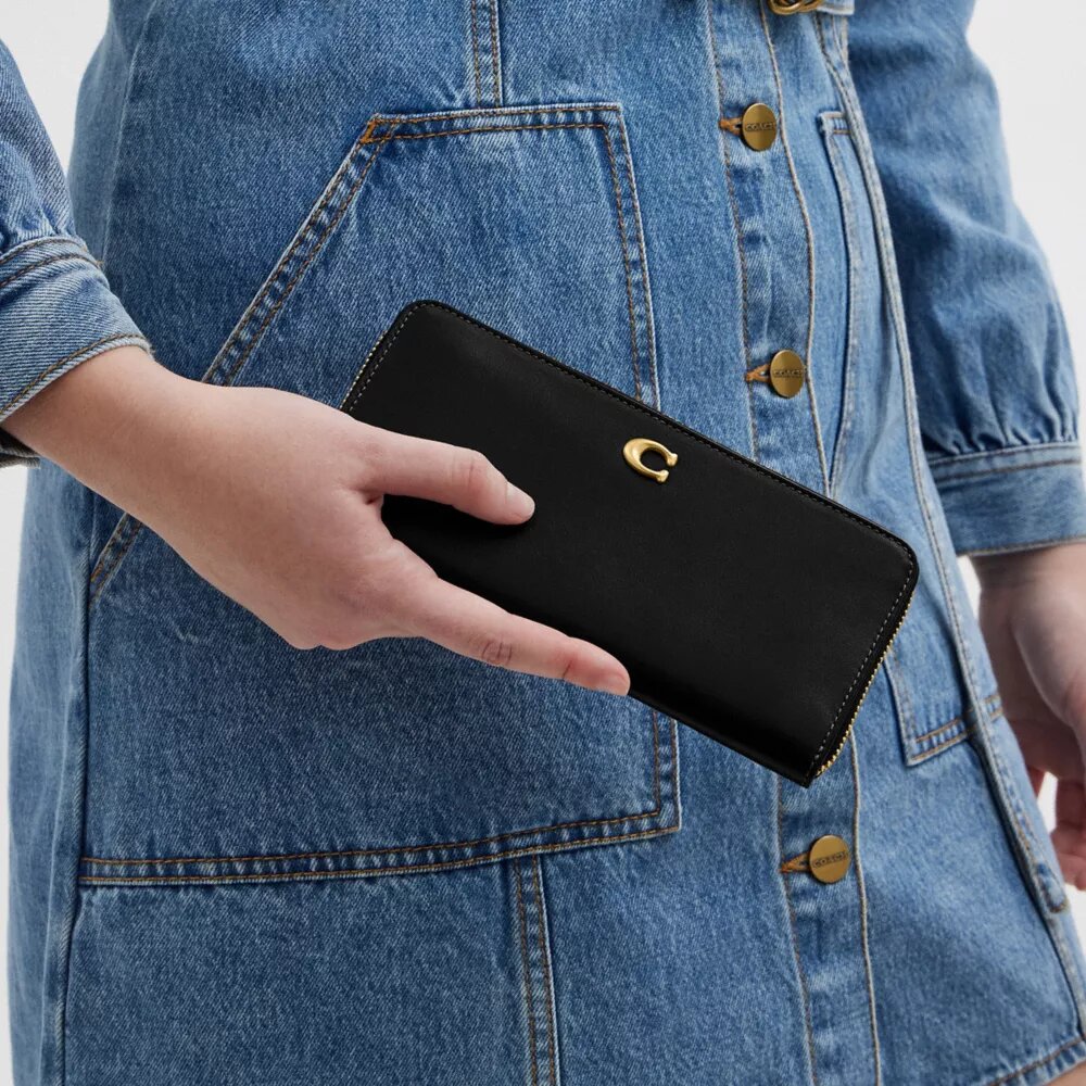 Essential Slim Accordion Zip Lommebok
