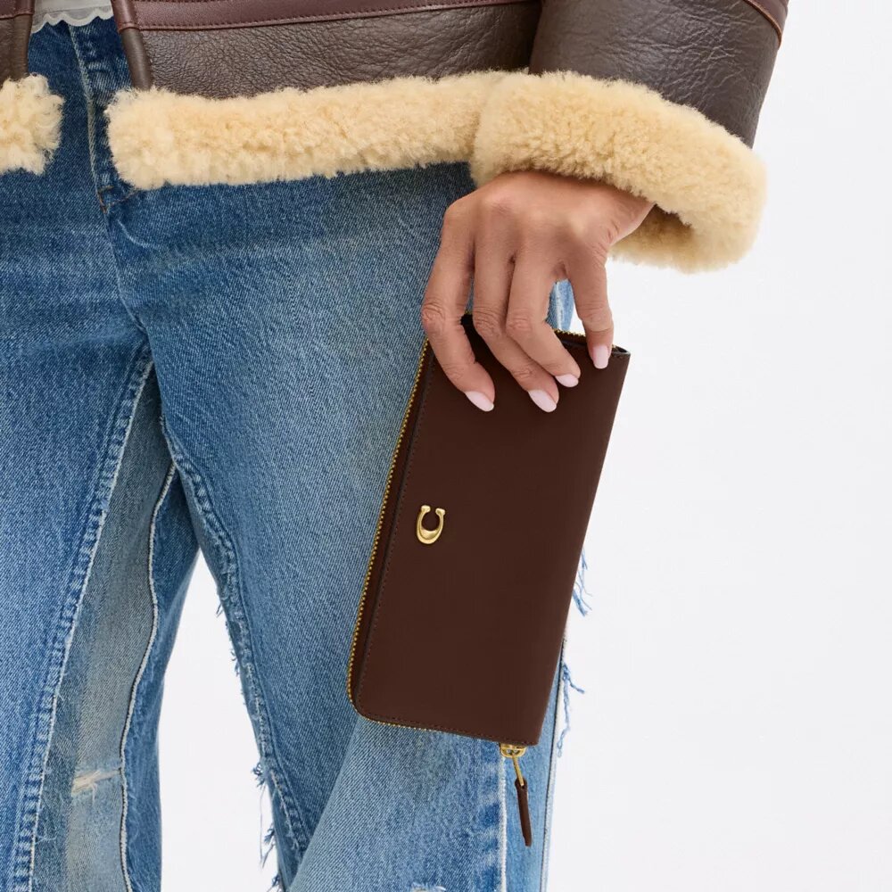 Essential Slim Accordion Zip Lommebok