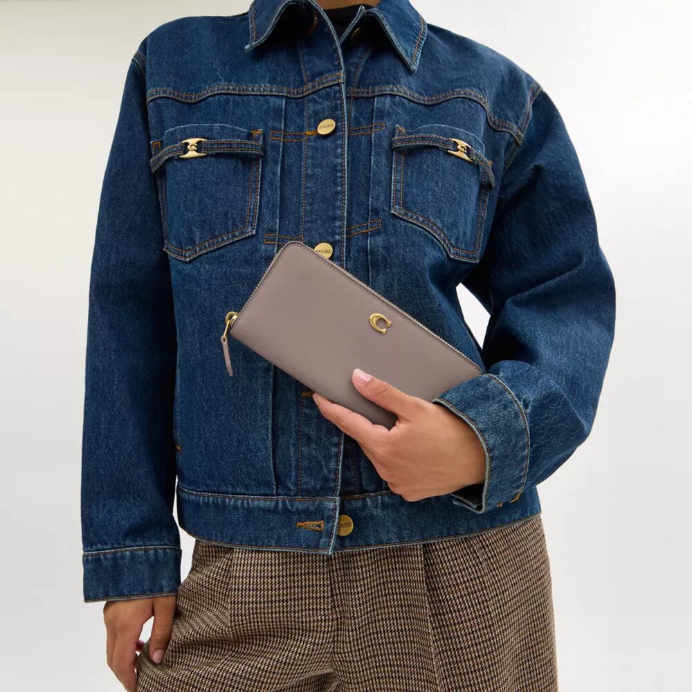 Essential Slim Accordion Zip Lommebok