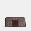 Essential Slim Accordion Zip Lommebok i vår signatur-jacquard