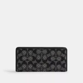 Essential Slim-lommebok i Crystal Signature-jacquard