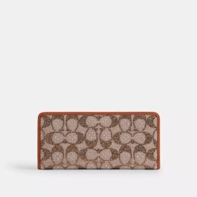 Essential Slim-lommebok i Crystal Signature-jacquard