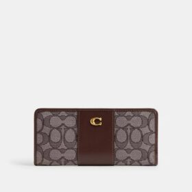 Essential Slim-lommebok i vår signatur-jacquard