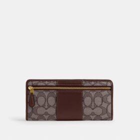 Essential Slim-lommebok i vår signatur-jacquard