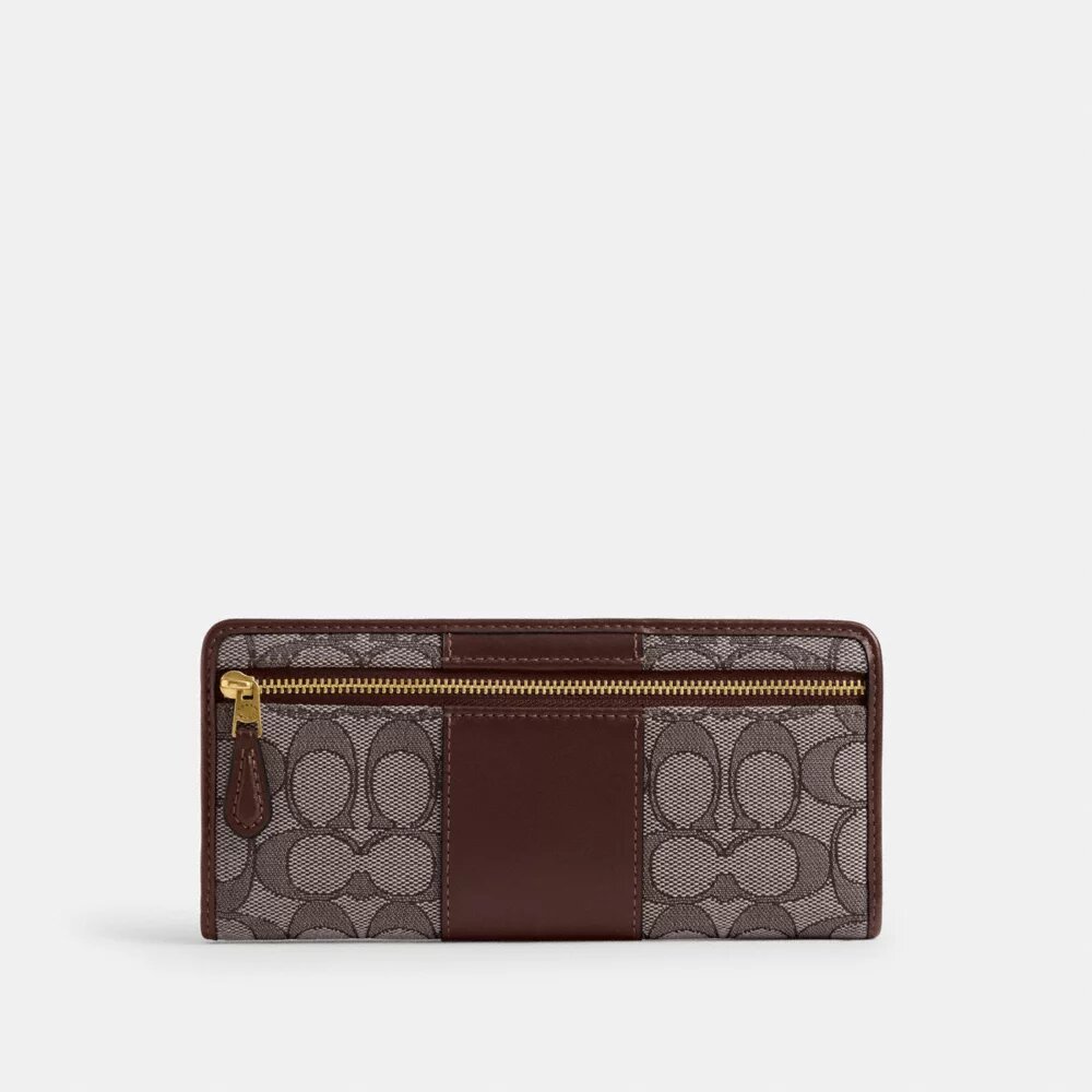 Essential Slim-lommebok i vår signatur-jacquard