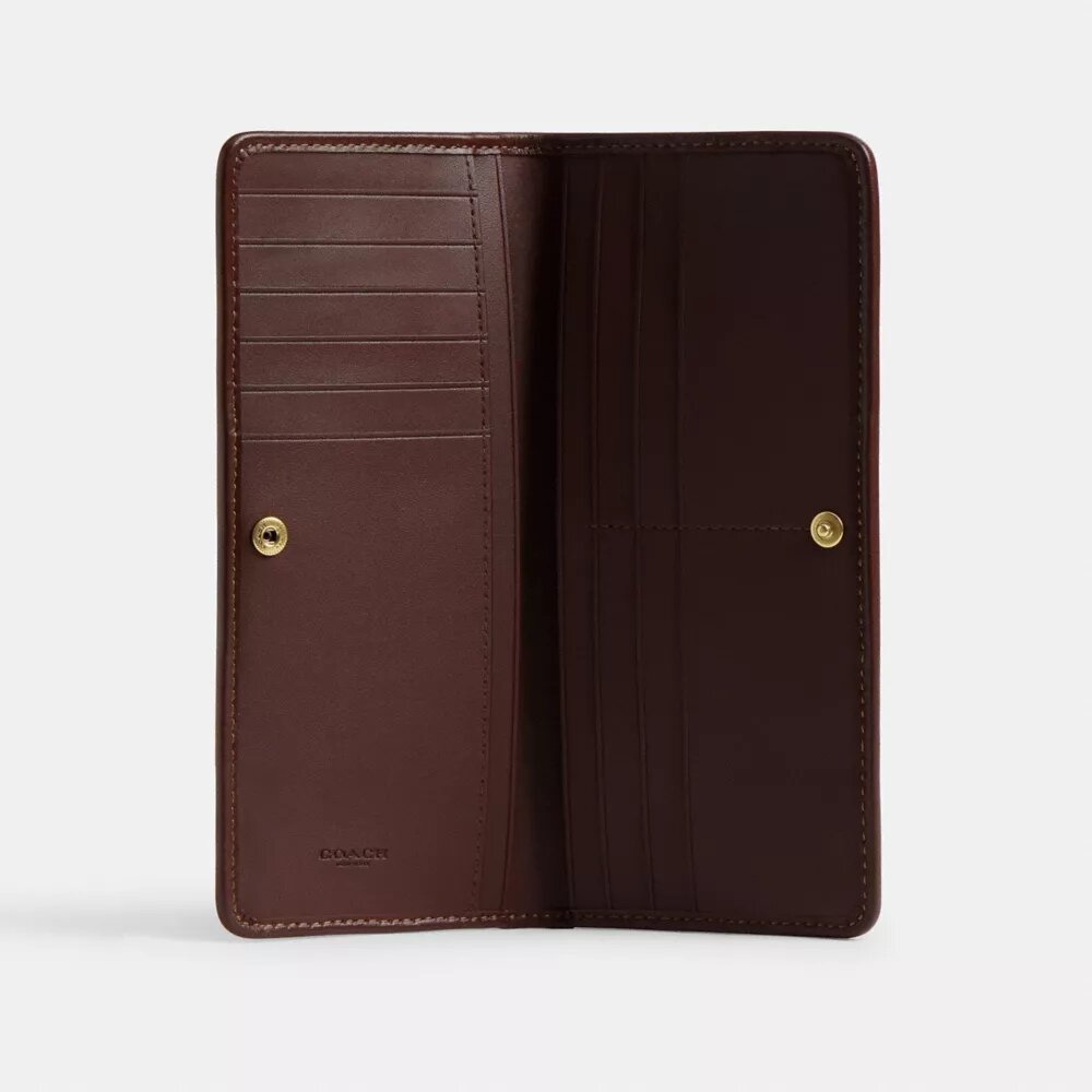 Essential Slim-lommebok i vår signatur-jacquard