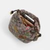 Faye Miniveske i signaturjacquard med blomsterbroderi