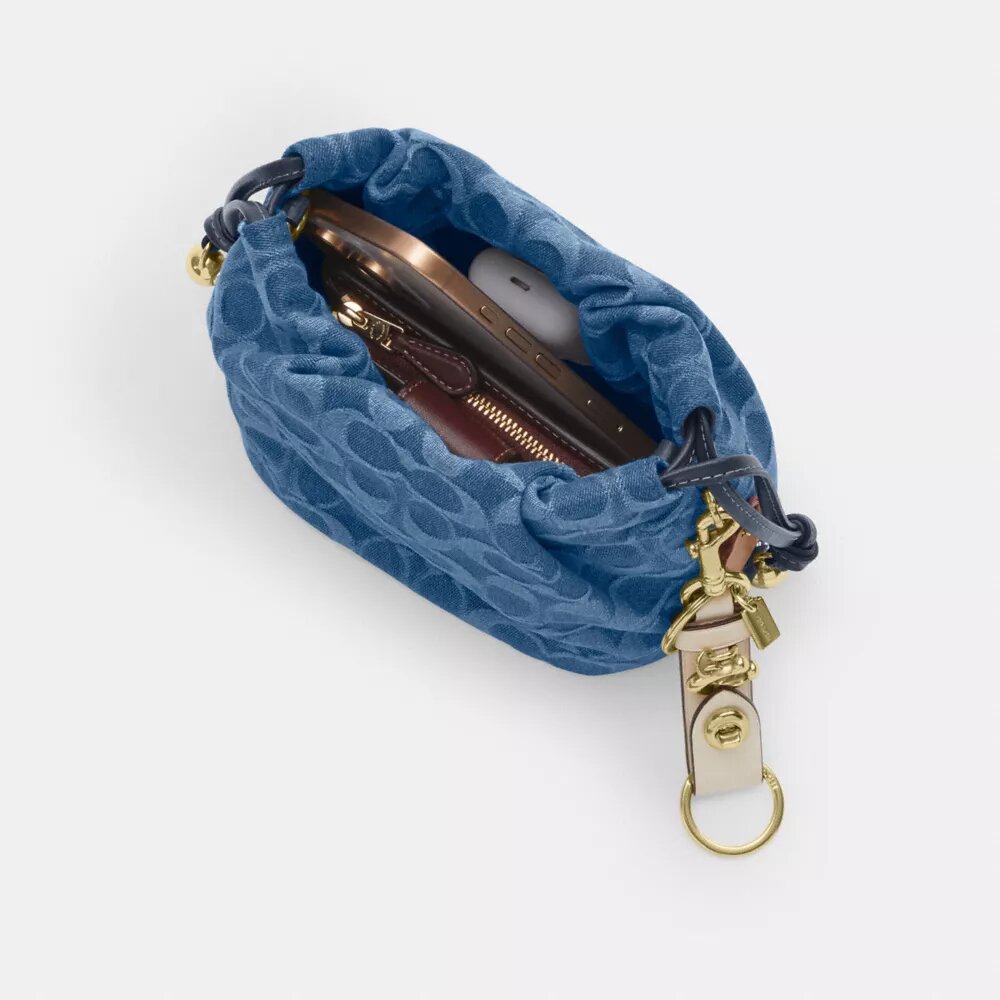 Faye Miniveske med snøring i signaturdenim